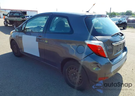 2012 Toyota Yaris Le из США, поврежденный, VIN JTDJTUD36CD512270